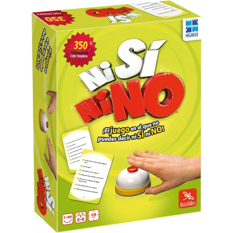 Ludilo 678410. Juego de Mesa Ni Sí, Ni No Compacto. 2-6jug +7 años