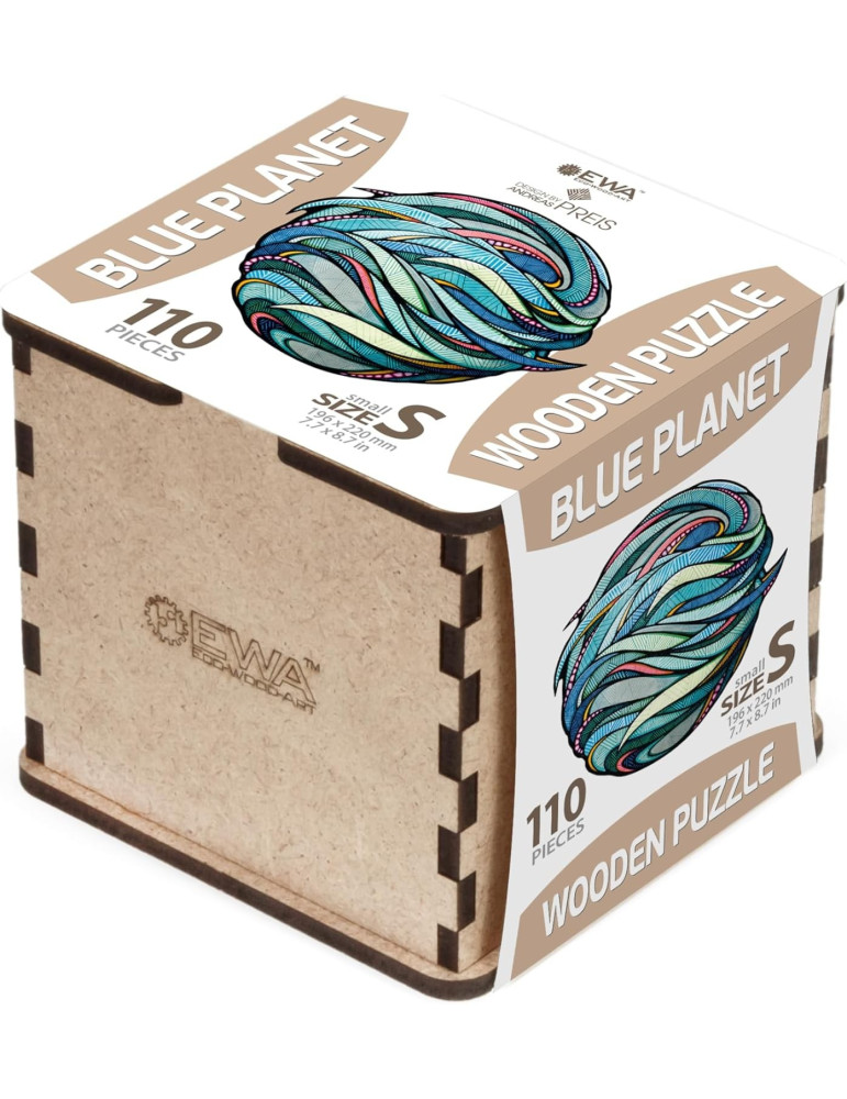 Puzzle Madera Ewa. Planeta Azul. 110 Piezas