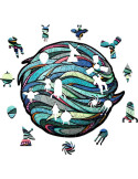 Puzzle Madera Ewa. Planeta Azul. 110 Piezas