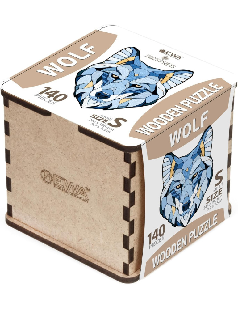 Puzzle Madera Ewa. Lobo (S). 140 Piezas