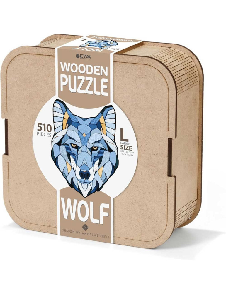 Puzzle Madera Ewa. Lobo (L). 510 Piezas
