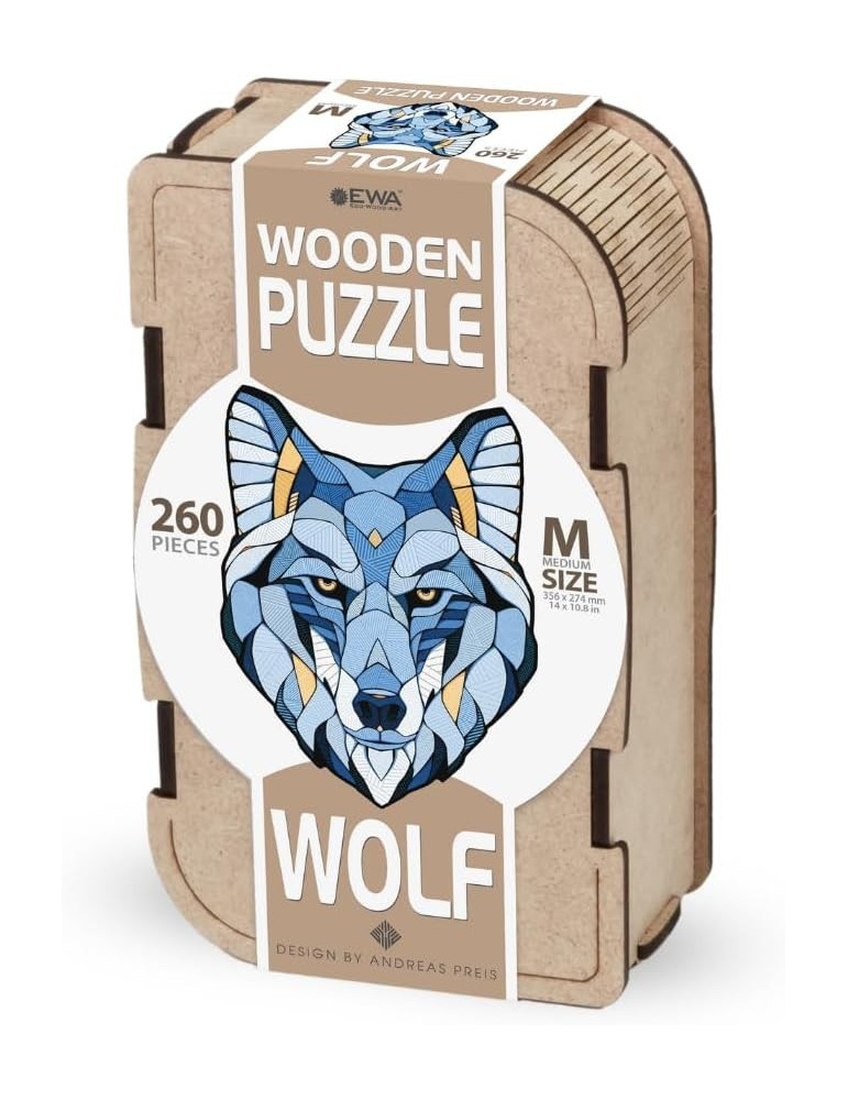 Puzzle Madera Ewa. Lobo (M). 260 Piezas