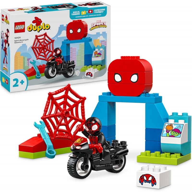 Lego 10424. Duplo. Aventura en Moto de Spin. 24 Piezas