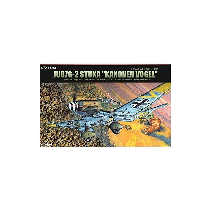 Academy 12404. 1/72 Avión JU87G-2 Stuka Kanonen Vogel