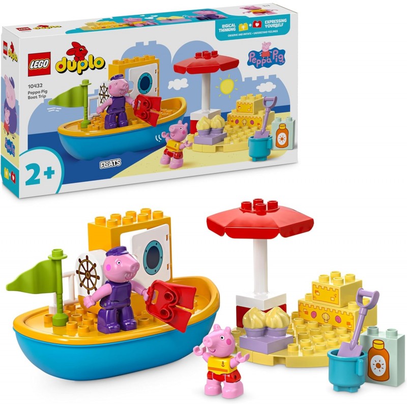 Lego 10432. Duplo. Excursión en Barco Peppa Pig. 23 Piezas