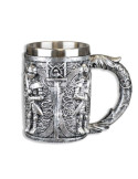 Albainox 39380. Jarra Cerveza Guardianes Templarios. Fabricada en resina y acero. Tamaño 12cm