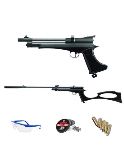 Ares Pack Pistola-Escopeta de Aire comprimido Stinger Arma de CO2 y balines (perdigones de Plomo Cal. 5.5mm)