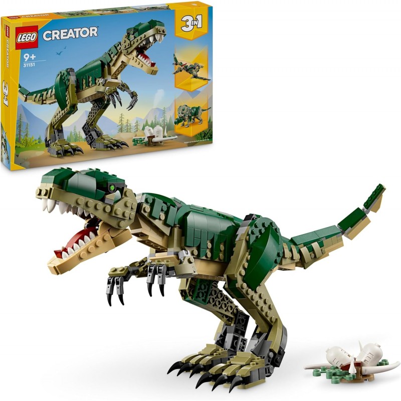 Lego 31151. Creator 3 en 1. T. Rex. 626 Piezas