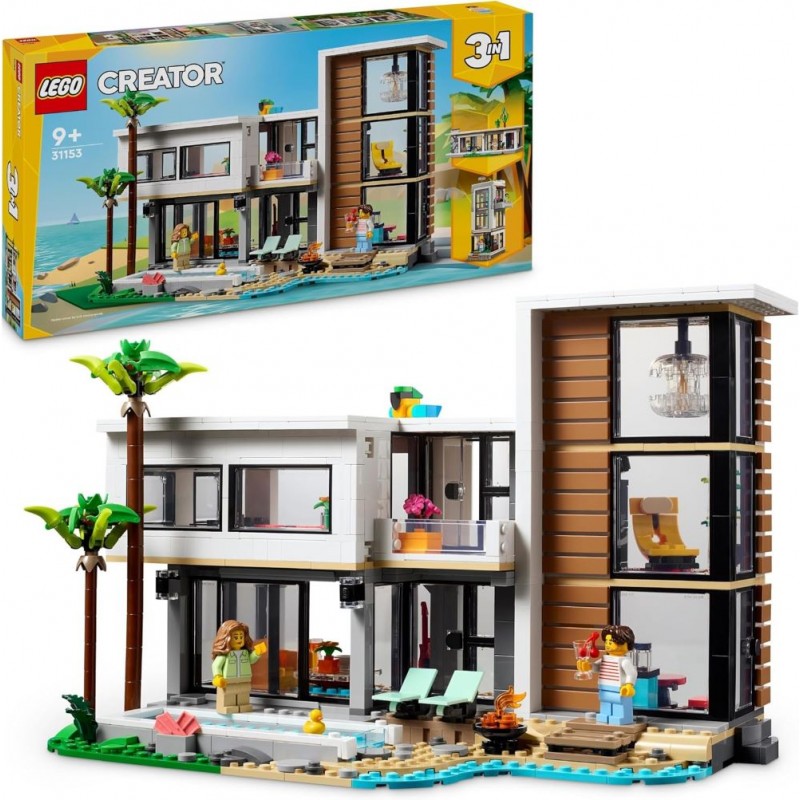 Lego 31153. Creator 3 en 1. Casa Moderna. 939 Piezas