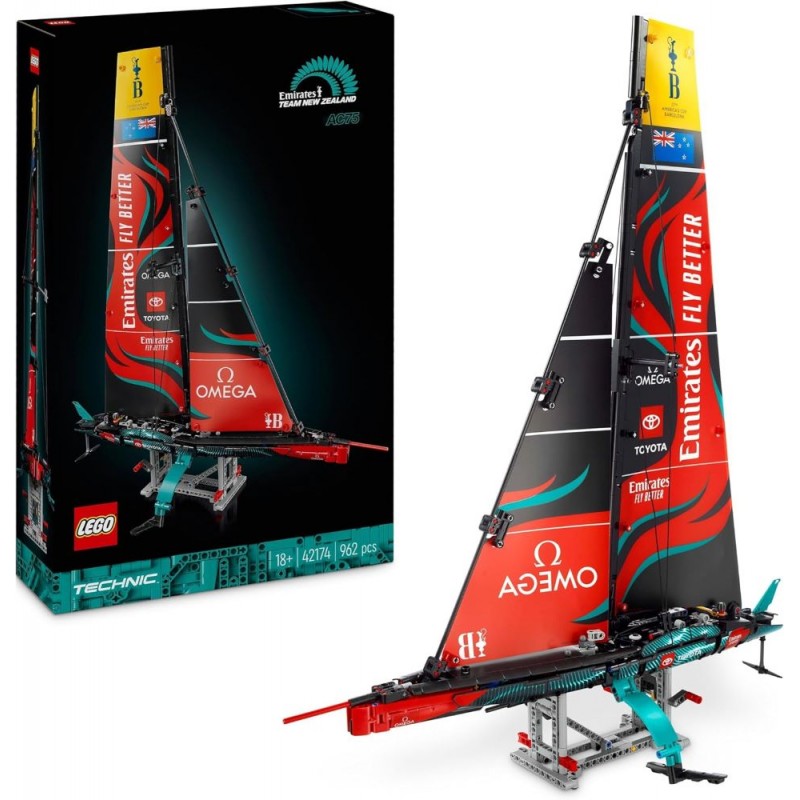 Lego 42174. Yate Emirates Team New Zealand AC75. 962 Piezas