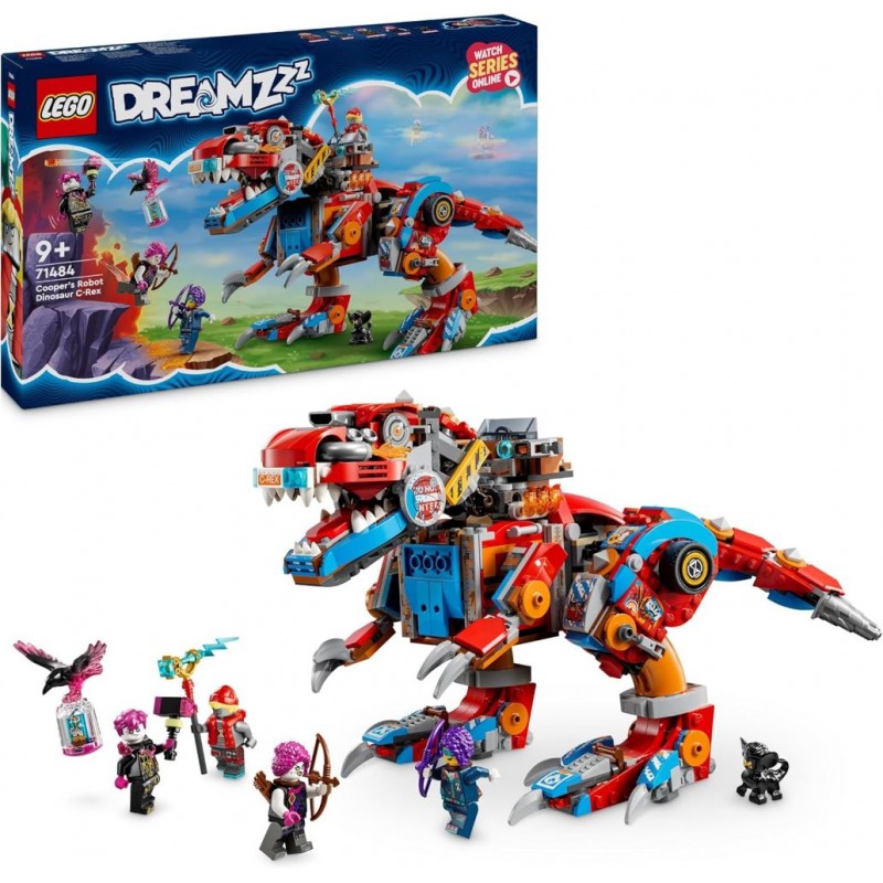 Lego 71484. DREAMZzz. Dinosaurio Robot C-Rex de Cooper. 917 piezas