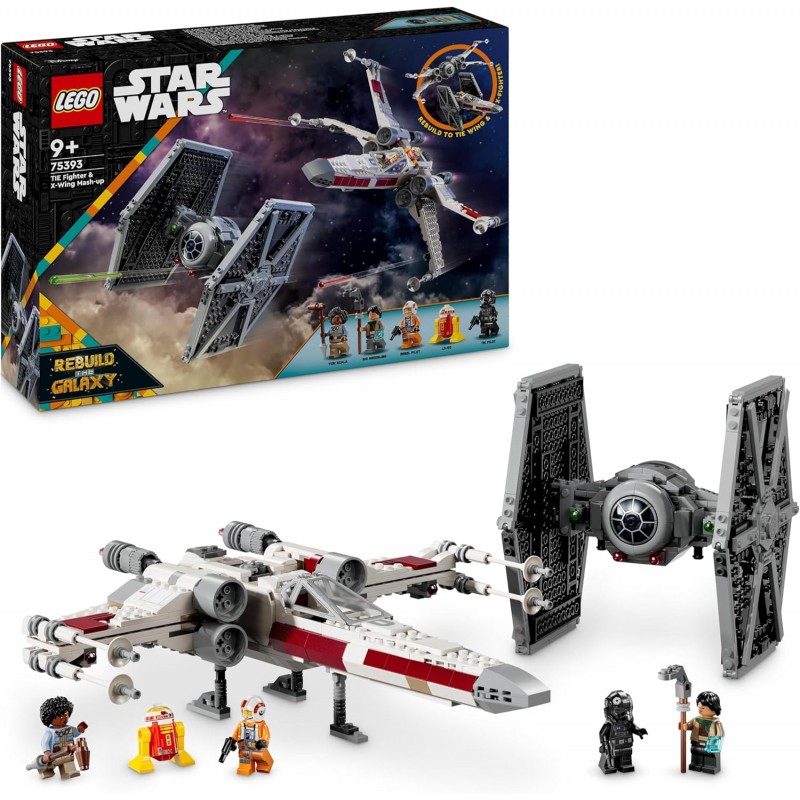 Lego 75393. Star Wars. Caza TIE y Ala-X Fusionados. 1063 Piezas