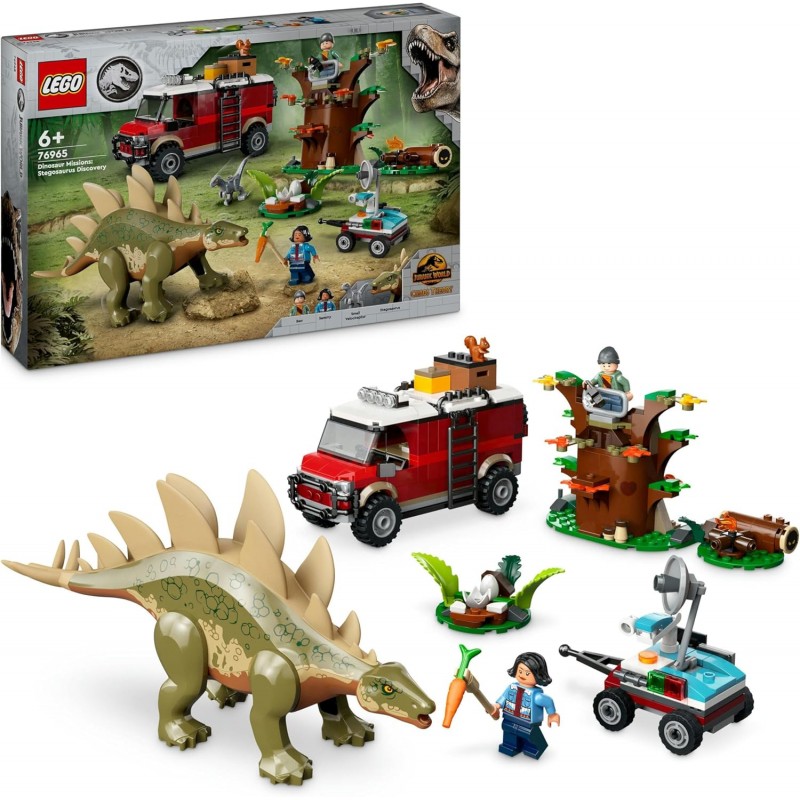 Lego 76965. Jurassic World. Descubrimiento del Stegosaurus. 420 Piezas