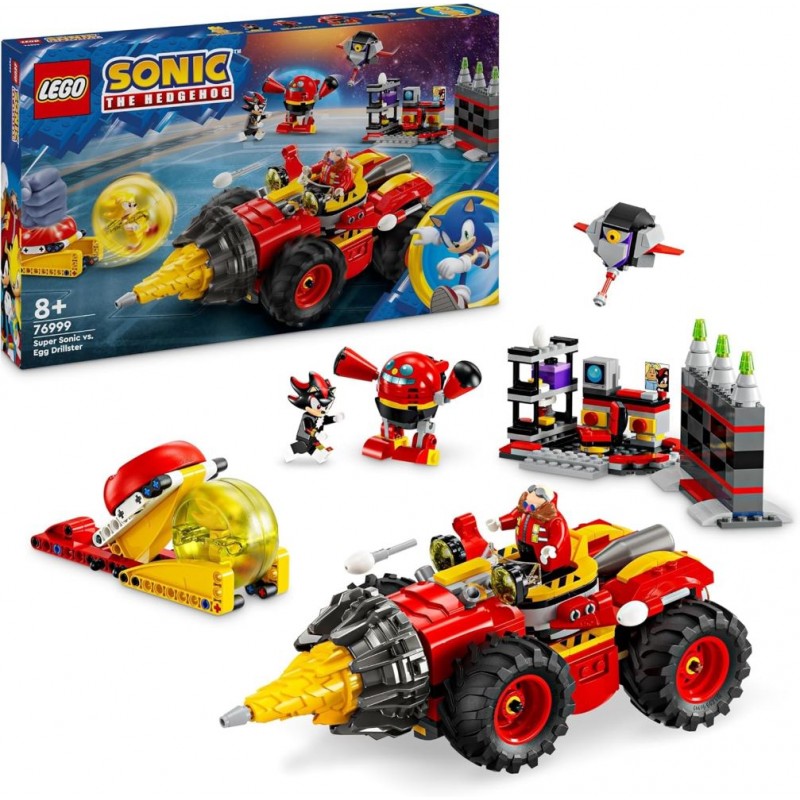 Lego 76999. Sonic. Super Sonic vs. Egg Drillster. 590 Piezas