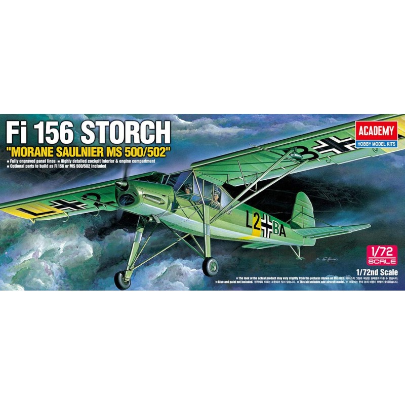 Academy 12459. 1/72 Avión Fi 156 Storch "Morane Saulnier MS 500/502"