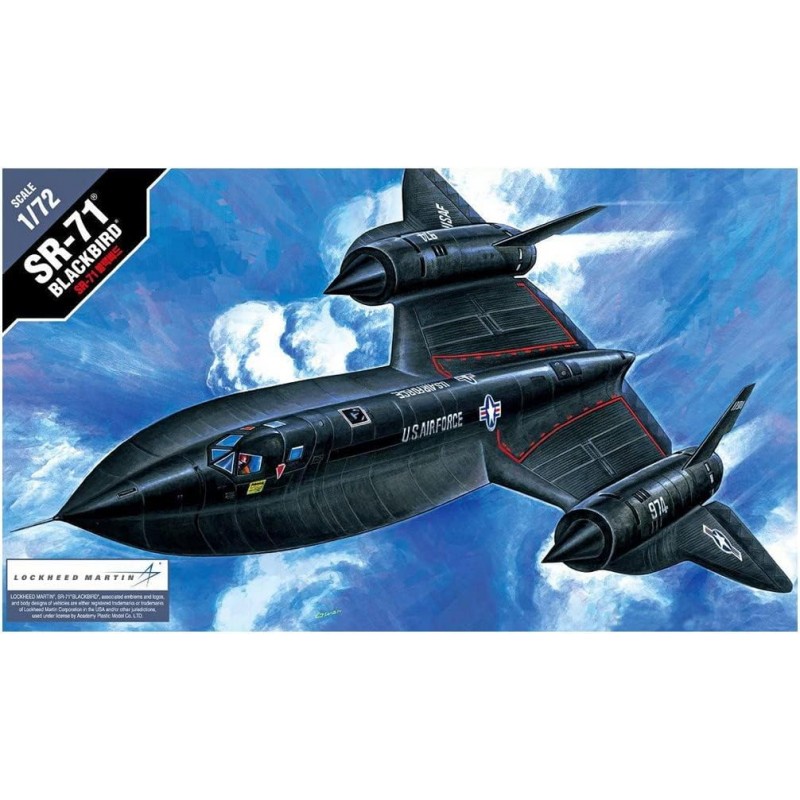 Academy 12448. 1/72 Avión Lockheed SR-71A Blackbird