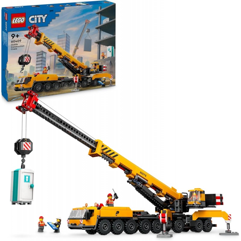 Lego 60409. City. Grúa de Obra Móvil Amarilla. 1116 Piezas