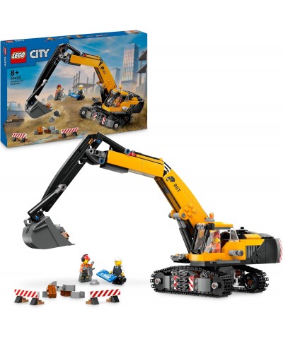 Lego 60420. City. Excavadora de Obra Amarilla. 633 Piezas