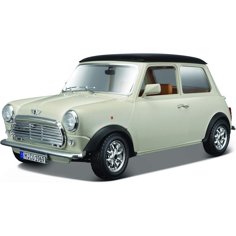 Bburago 12036. Mini Cooper (1969). Crema. Escala 1/18