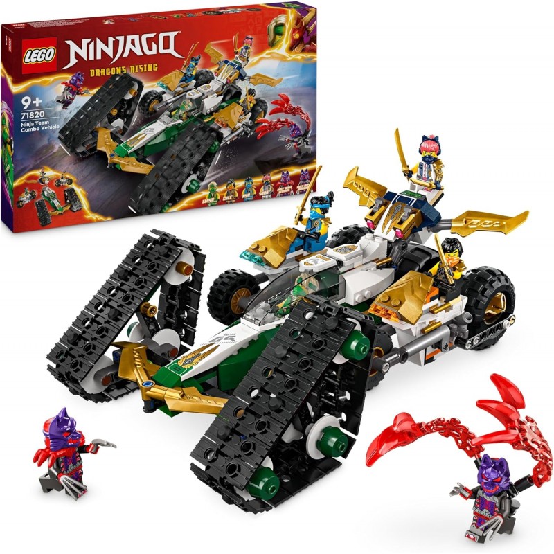 Lego 71820. Ninjago. Vehículo Combinado del Equipo Ninja. 576 Piezas