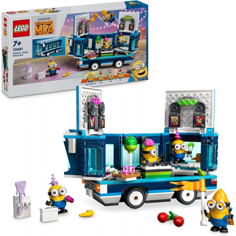 Lego 75581. Gru 4. Bus de Fiesta Musical de los Minions. 379 Piezas