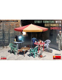 MiniArt 35647. Mobiliario Terraza con Sombrilla. Escala 1/35