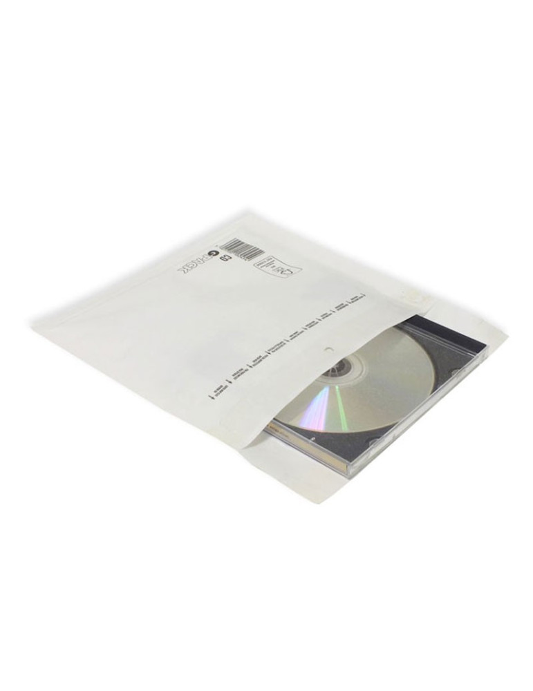 Pack de 100 sobres acolchados, 180 x 165 mm, color blanco
