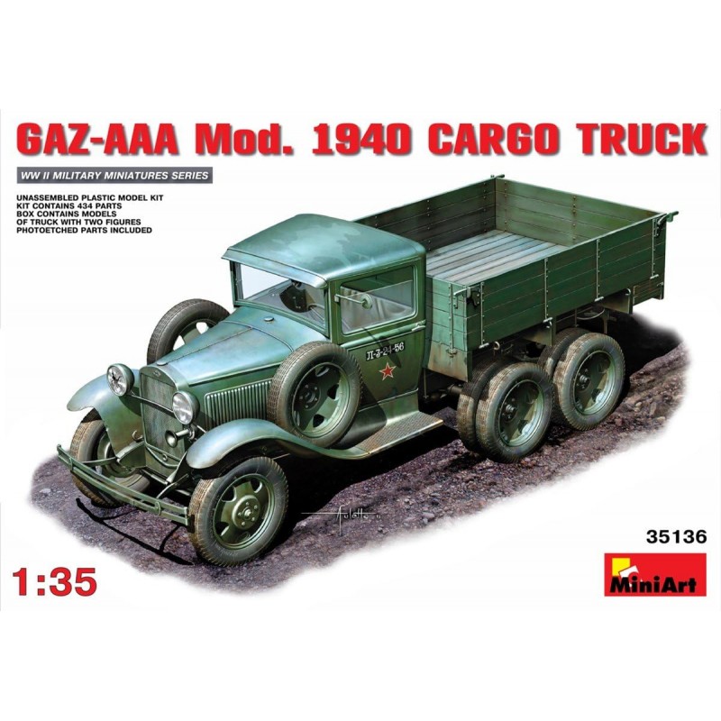 Miniart 35136. Camion Gaz-AAA Mod. 1940 Cargo Truck