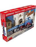 Miniart 38023. Camion Alemán L500 con Remolque Carga. Escala 1/35
