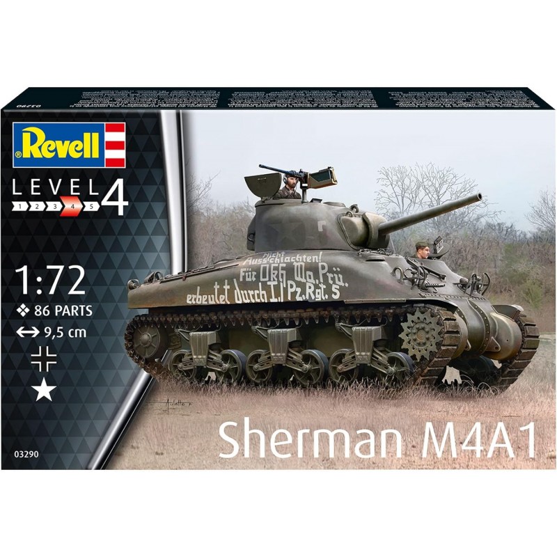 Revell 03290. Tanque Sherman M4A1. Escala 1/72