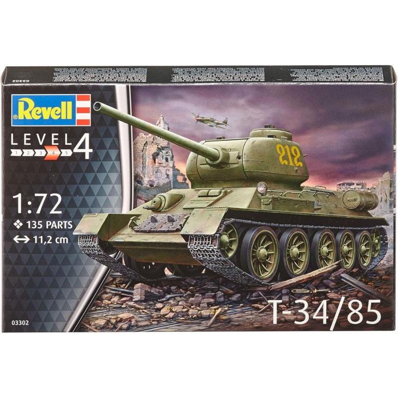 Revell 03302. Tanque T-34/85. Escala 1/72