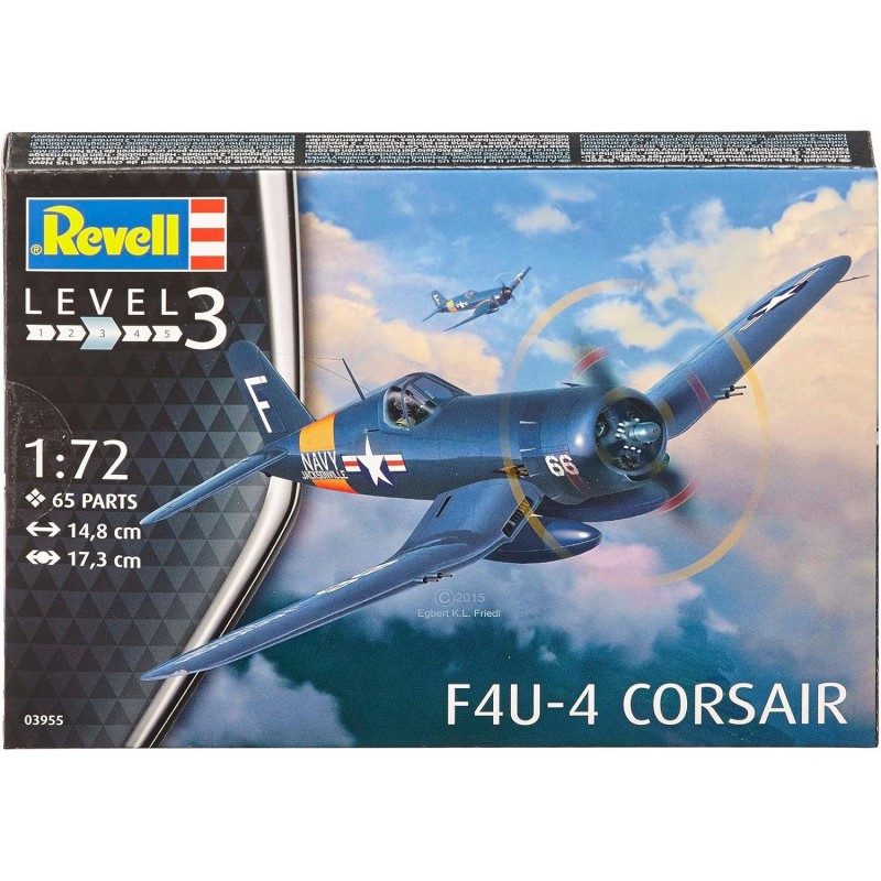 Revell 03955. Avión F4U-4 Corsair. Escala 1/72