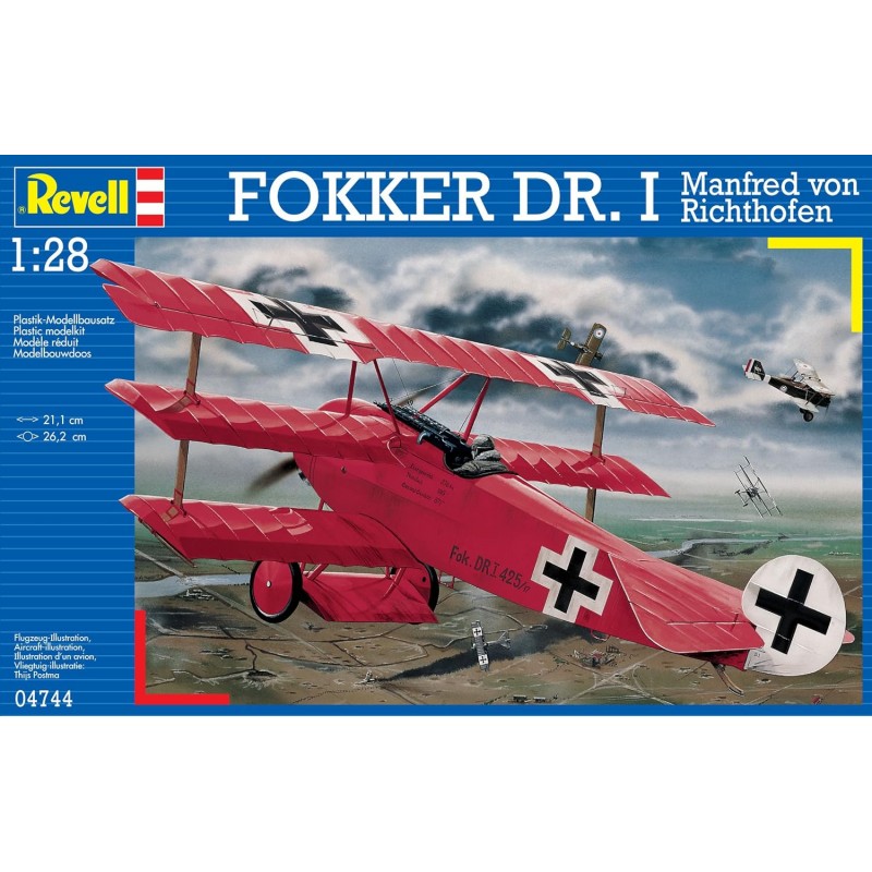 Revell 04744. Avión Fokker DR. I Baron Rojo. Escala 1/28