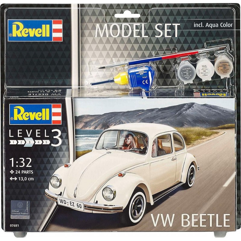 Revell 67681. Volkswagen Beetle + Pinturas. Escala 1/32