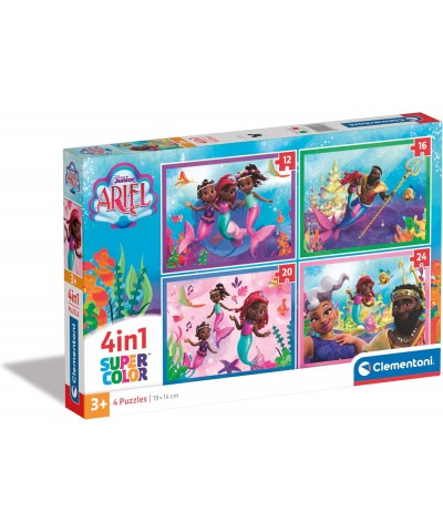 Clementoni 21533. Puzzles Ariel 4 en 1. 12-16-20-24 piezas