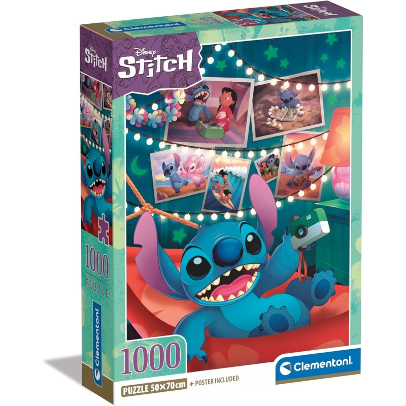 Clementoni 39793. Puzzle 1000 Piezas. Disney Stitch.