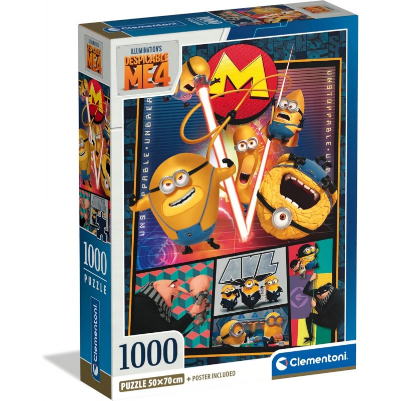 Clementoni 39798. Puzzle 1000 Piezas. Despicable Me 4