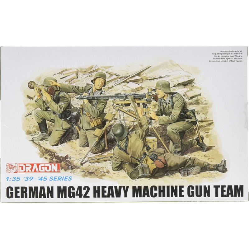 Dragon 6064. 1/35 German MG42 Heavy Machine Gun Team