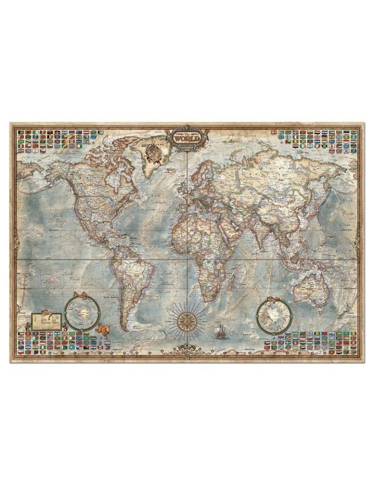 14827 Educa. Puzzle 4000 Piezas Mapa del Mundo Político