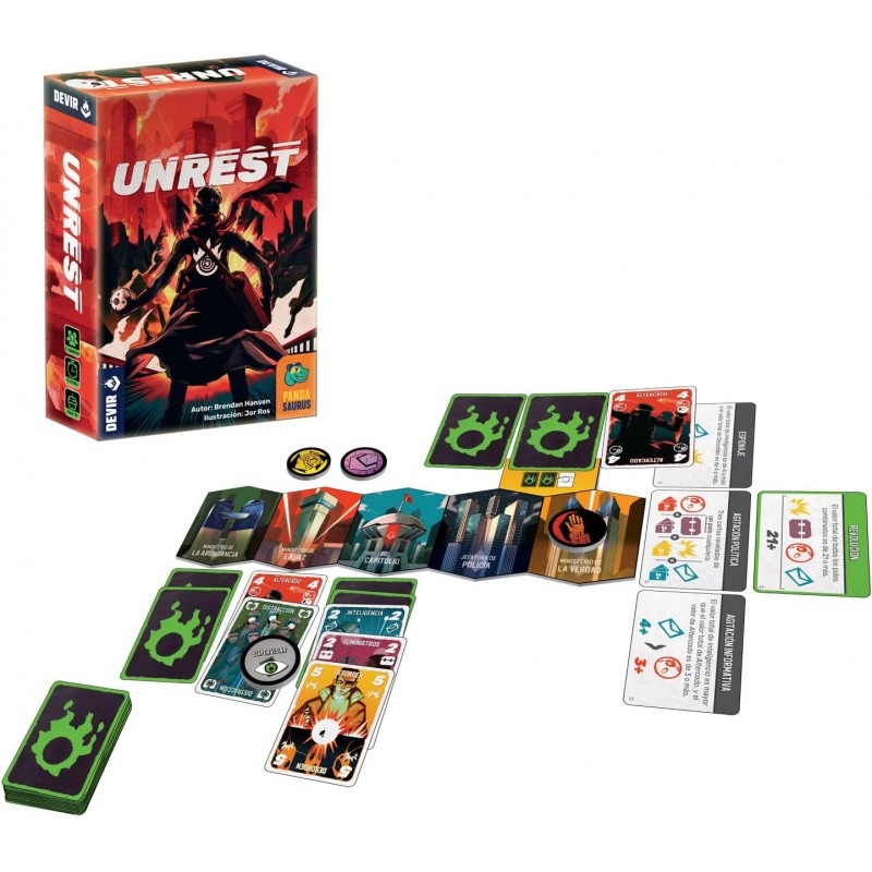 Devir BGUNRSP. Juego de Mesa Unrest. 2jug +10 años