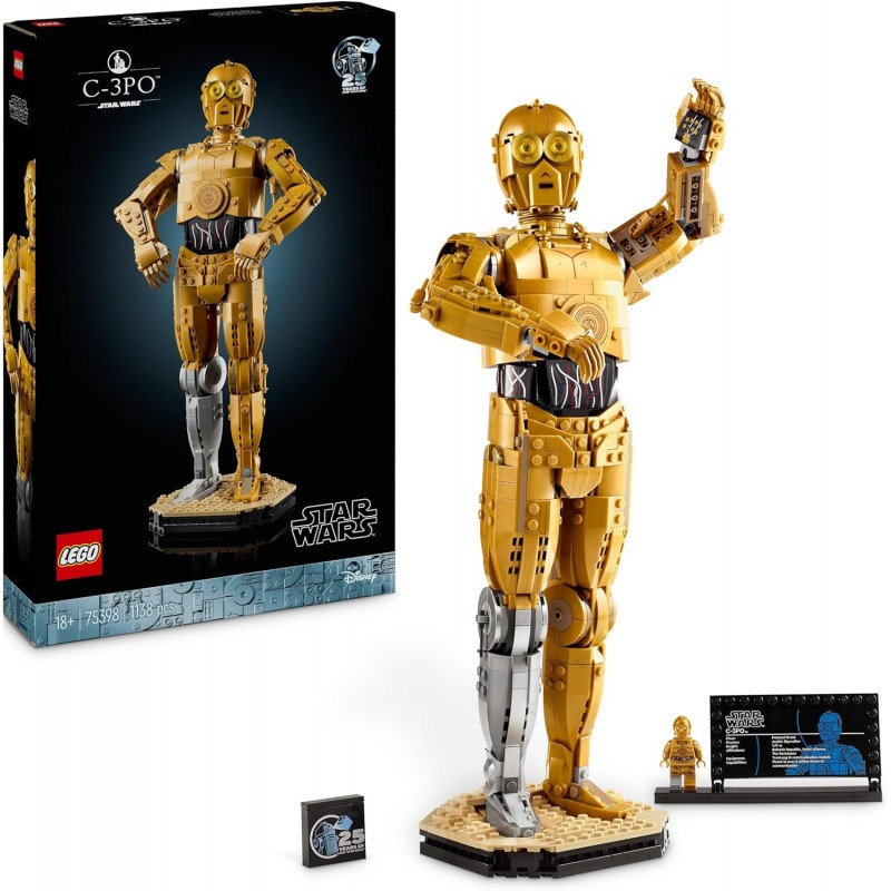 Lego 75398. Star Wars. C-3PO Figura de Droide. 1138 Piezas