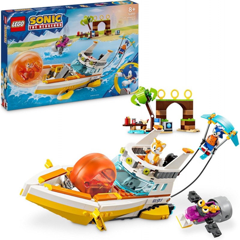 Lego 76997. Sonic. Barco de Aventuras de Tails. 393 Piezas