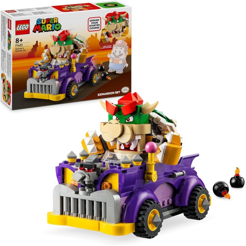 Lego 71431. Mario. Set Expansión. Coche Monstruoso de Bowser. 458 Piezas