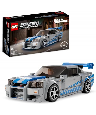 Lego 76917. Speed Champions. Nissan Skyline GT-R (R34) de 2 Fast 2 Furious. 319 Piezas