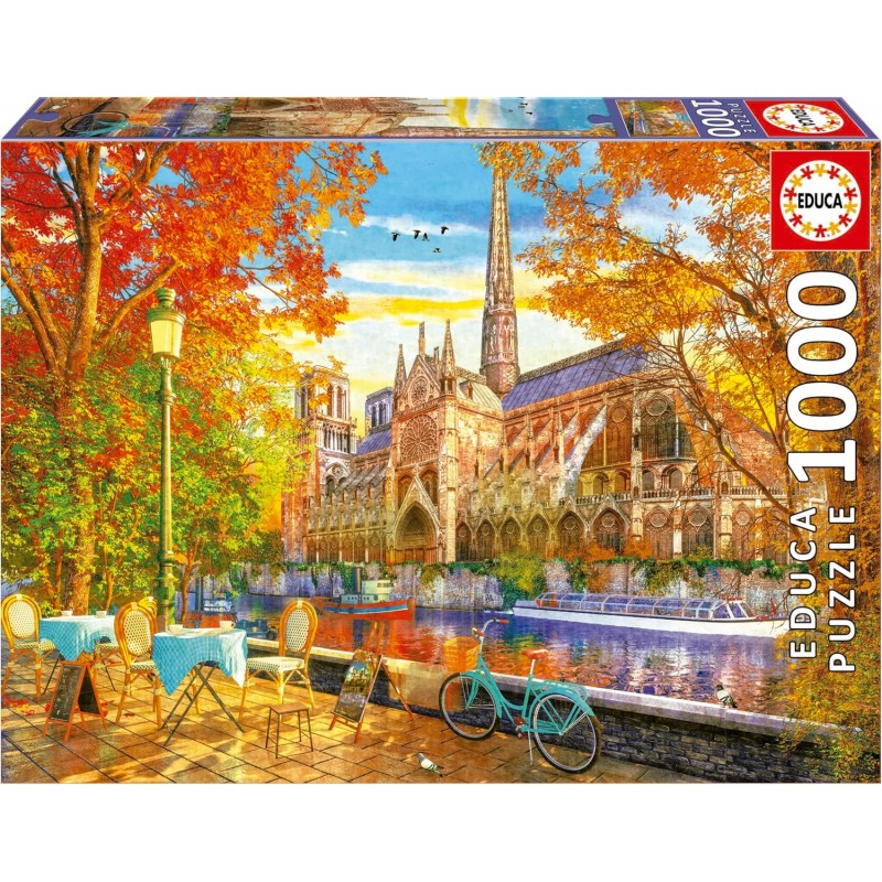 Educa 19936. Puzzle 1000 piezas. Otoño en Notre Dame