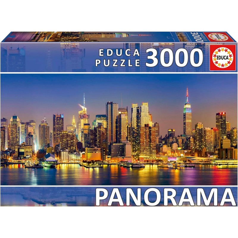 Educa 19948. Puzzle 3000 Piezas. Skyline de Nueva York.  Panorama