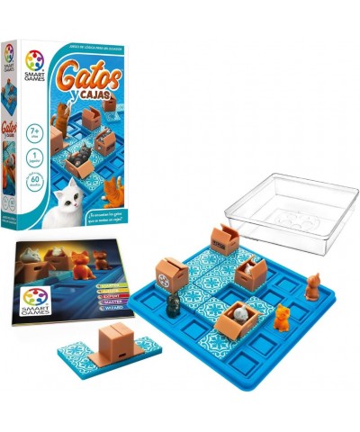 Smart Games SG450ES. Gatos y cajas. 1 jug. +7 años