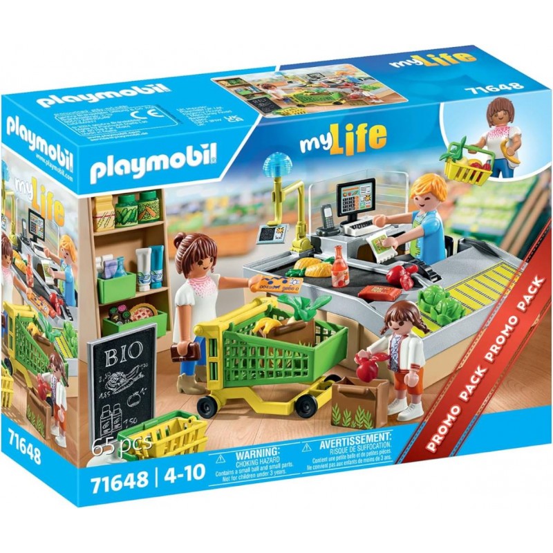 Playmobil 71636 My Life. Promo Pack. Supermercado ecológico. +4 años