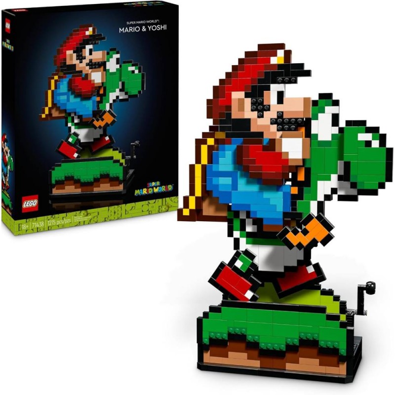 Lego 71438 Super Mario World. Mario y Yoshi. 1215 piezas