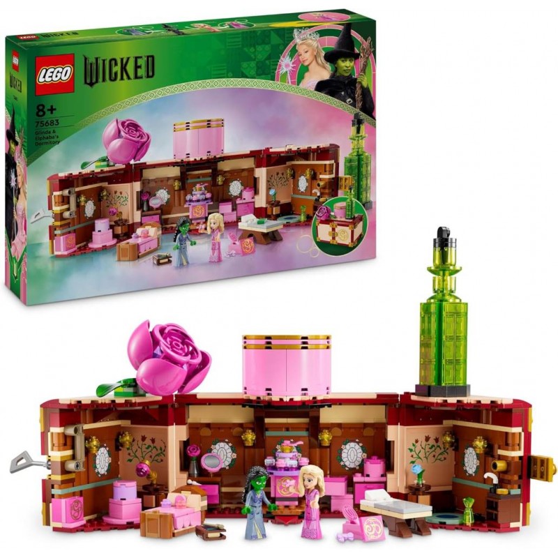 Lego 75683 Wicked. Dormitorio de Glinda y Elphaba. 740 piezas